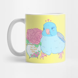 Blue Parrotlet Tea Party Mug